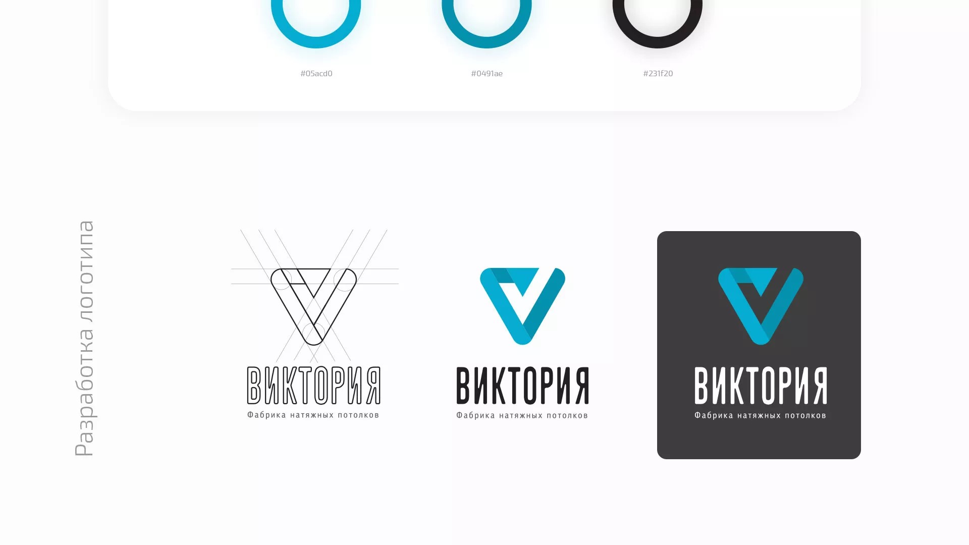 Разработка фирменного стиля компании по продаже и установке натяжных потолков в Воркуте