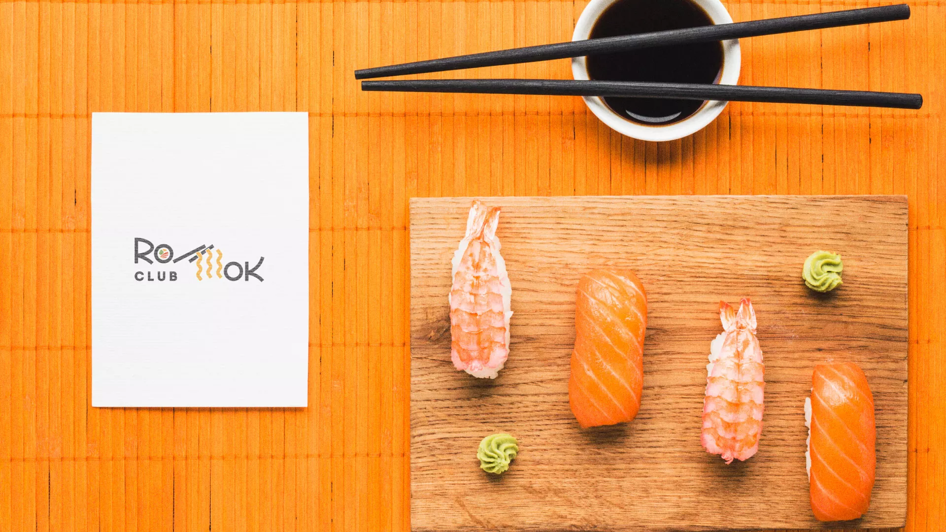 Создание логотипа суши-бара «Roll Wok Club» в Воркуте