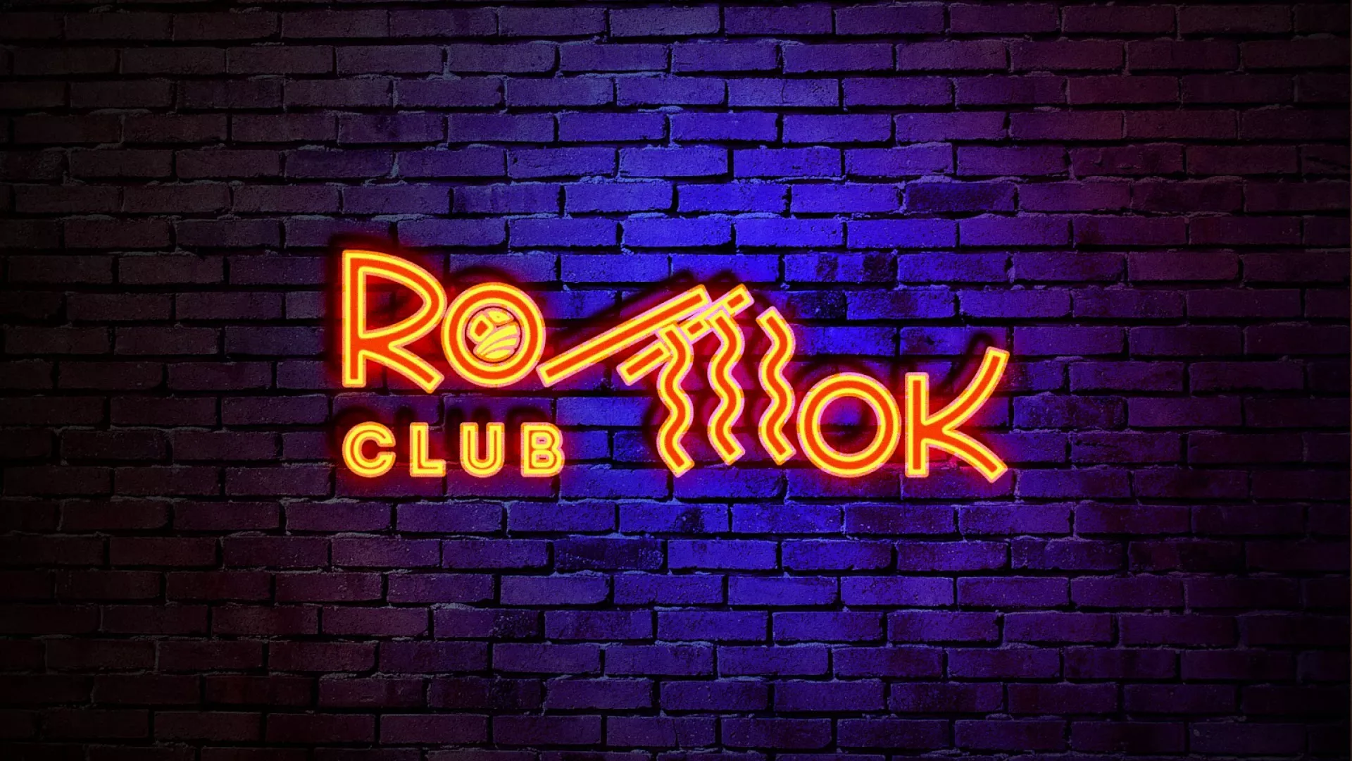 Разработка светящейся интерьерной вывески суши-бара «Roll Wok Club» в Воркуте