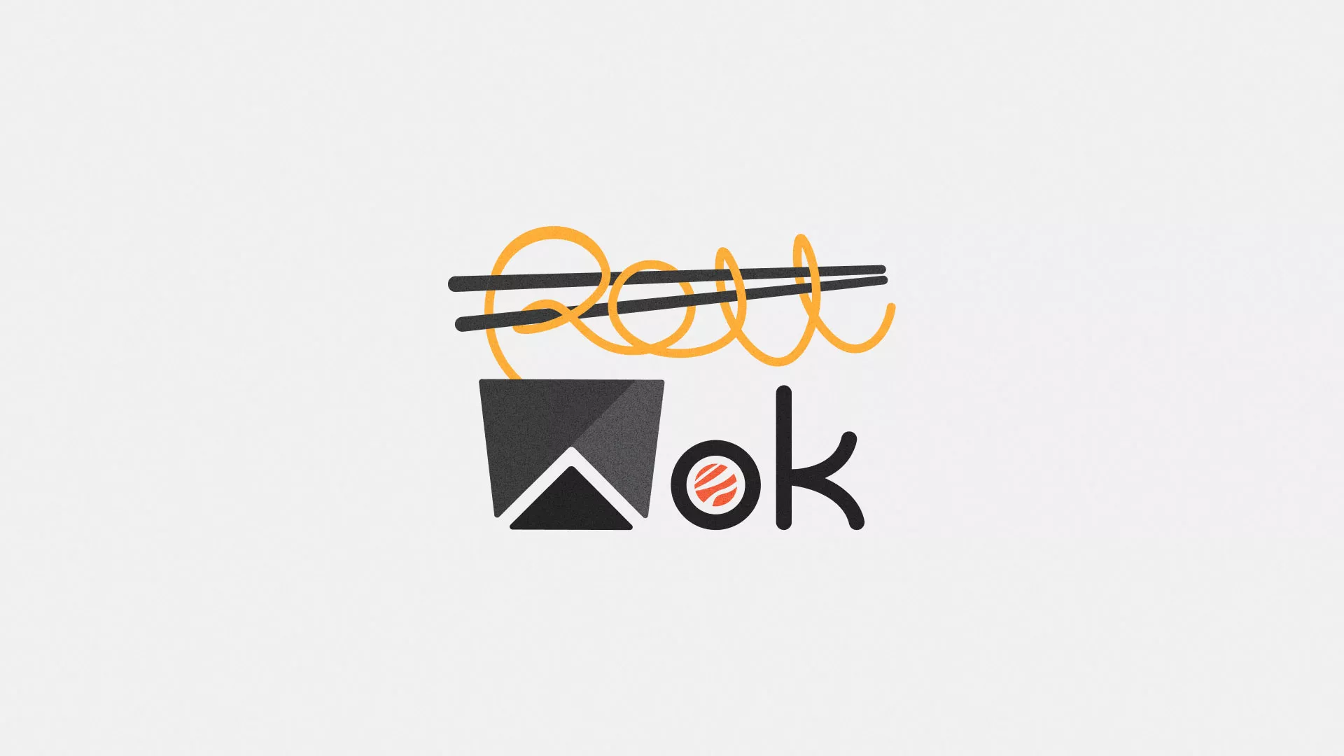 Разработка логотипа в Воркуте для суши-бара «Roll Wok Club»